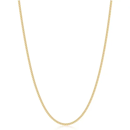 Mens Gold Cuban Link Chain in 2mm , Herren, Größe: L - Nialaya - Modalova