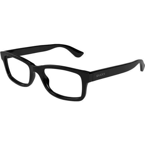 Mode Brille Schwarzer Rahmen , Herren, Größe: 54 MM - Gucci - Modalova