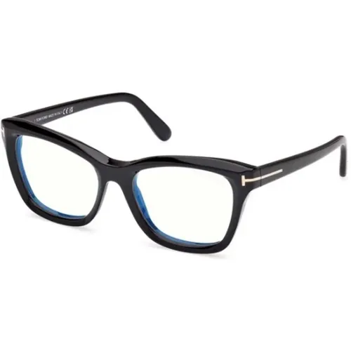 Schicke Schwarze Brille , Damen, Größe: 53 MM - Tom Ford - Modalova