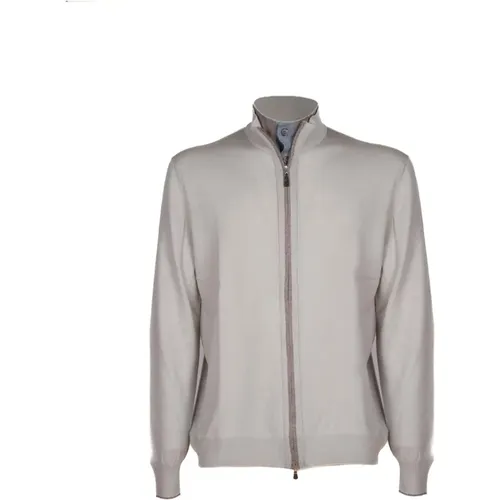Farro Full Zip Sweater , male, Sizes: 3XL - Gran Sasso - Modalova