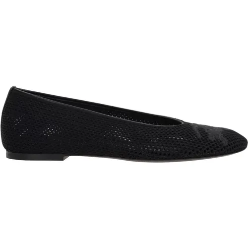Schwarze flache Schuhe Burberry - Burberry - Modalova