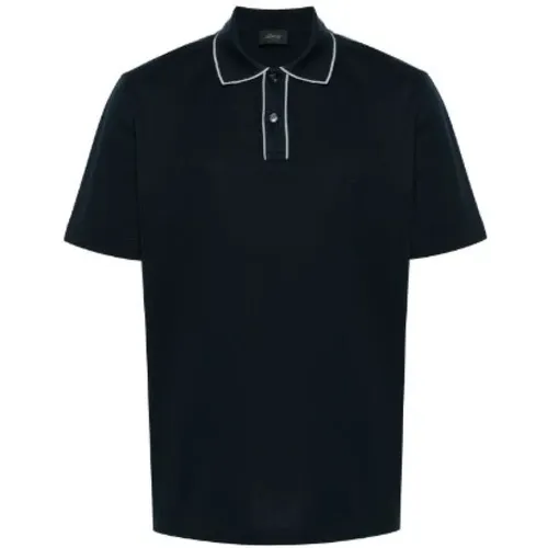 Logo Polo Shirt , Herren, Größe: L - Brioni - Modalova