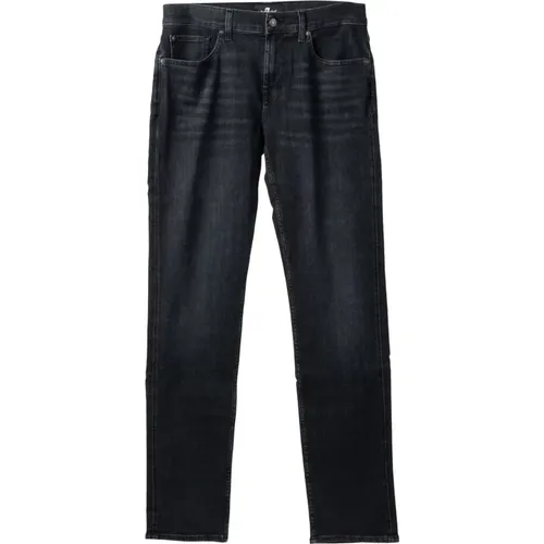 Luxury Slimmy Fit Jeans , male, Sizes: 5XL, 4XL, S, M, L, 3XL, XL - 7 For All Mankind - Modalova