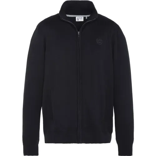 Zip-through Sweatshirt für Männer , Herren, Größe: M - Schott NYC - Modalova