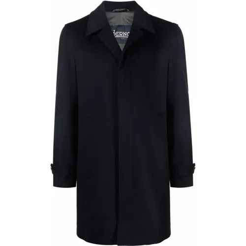 Stylish Single-Breasted Coat , male, Sizes: 3XL, 4XL - Herno - Modalova