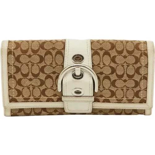 Pre-owned Canvas wallets , female, Sizes: ONE SIZE - Coach Pre-owned - Modalova