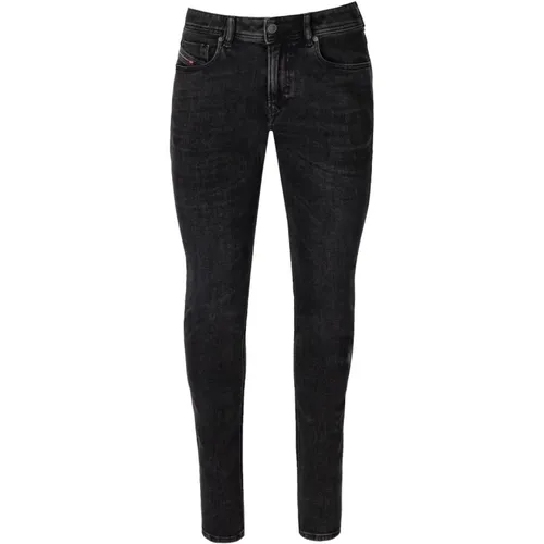 Slim-Fit Anthrazitgraue Jeans , Herren, Größe: W34 - Diesel - Modalova