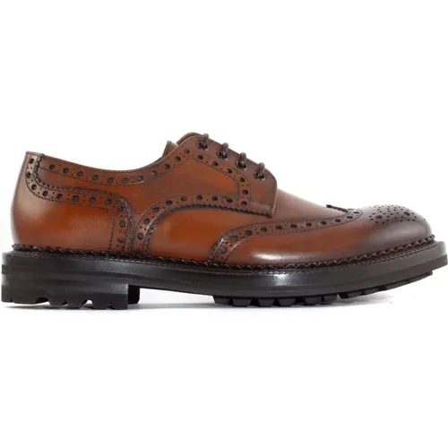 Leather Derby Shoes , male, Sizes: 6 UK, 7 UK, 10 UK, 42 1/2 EU, 9 UK - Green George - Modalova