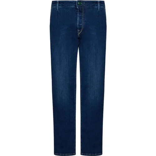 Denim Regular-Fit Jeans , male, Sizes: W31, W38, W35, W40, W30, W32, W34, W33, W36 - Hand Picked - Modalova