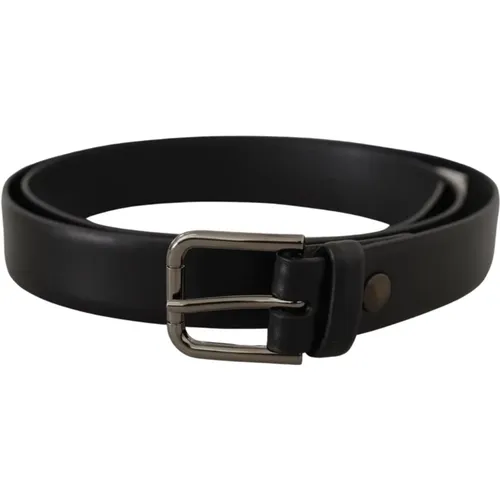 Classic Logo Leather Belt , male, Sizes: 80 CM - Dolce & Gabbana - Modalova