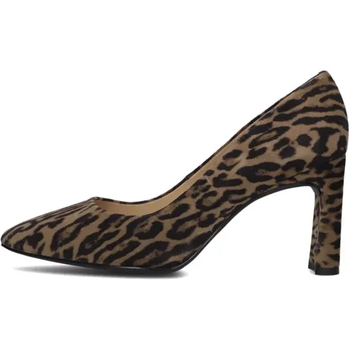 Taupe Suede Pump Waba , Damen, Größe: 37 1/2 EU - Unisa - Modalova