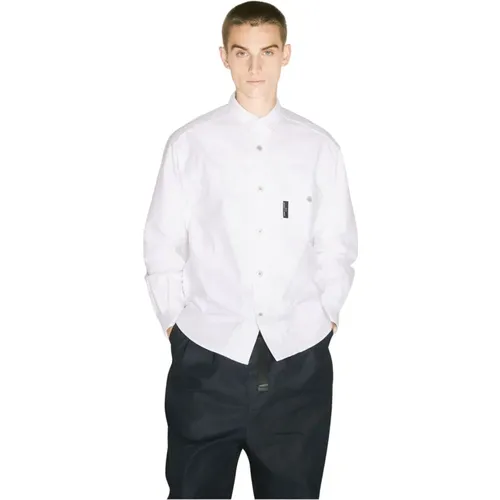 Logo-Patch-Panel-Shirt Japan Made , Herren, Größe: S - Comme des Garçons - Modalova