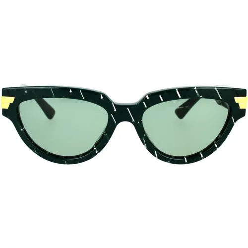 Women Bv1035S 004 Cat-Eye Sunglasses , female, Sizes: 55 MM - Bottega Veneta - Modalova