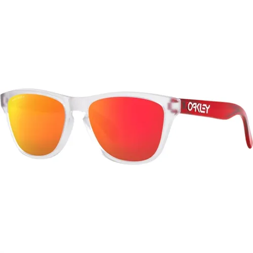 Junior Frogskins Sonnenbrille,Junior Sonnenbrille in Poliertes Weiß/Prizm Rose Gold,Sonnenbrille - Oakley - Modalova