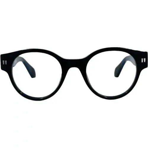 Vintage Round Optical Glasses , unisex, Sizes: ONE SIZE - Off White - Modalova