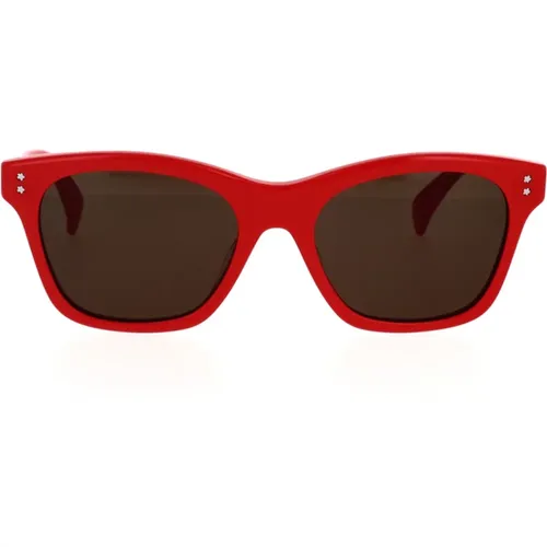 Square Sunglasses with Acetate Frame and Grey Lenses , unisex, Sizes: 53 MM - Kenzo - Modalova