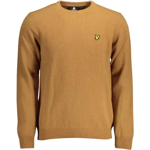 Logo Applique Long-Sleeved Wool Shirt , male, Sizes: S - Lyle & Scott - Modalova