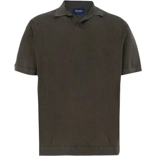 Vielseitiges Baumwoll-Poloshirt , Herren, Größe: 3XL - Drumohr - Modalova