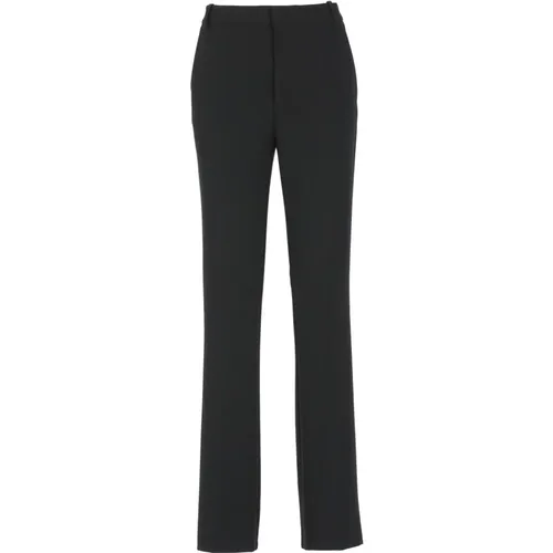 Schwarze Hose mit Gürtelschlaufen , Damen, Größe: 2XS - pinko - Modalova