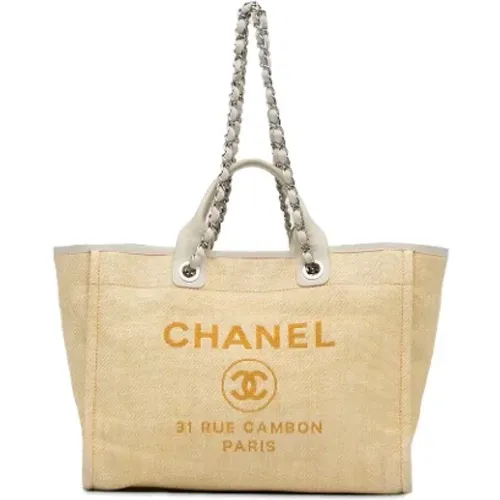 Pre-owned Raffia chanel-bags , female, Sizes: ONE SIZE - Chanel Vintage - Modalova