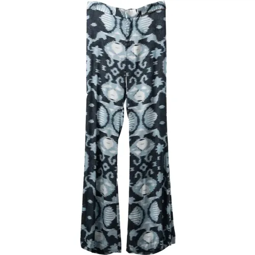 Luxurious Viscose Stretch Flair Beach Pants , female, Sizes: S, XL, M, XS, L - bazar deluxe - Modalova