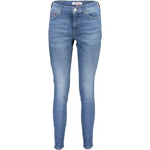 Hellblaue Skinny Jeans mit 5-Pocket-Design , Damen, Größe: W28 L30 - Tommy Hilfiger - Modalova