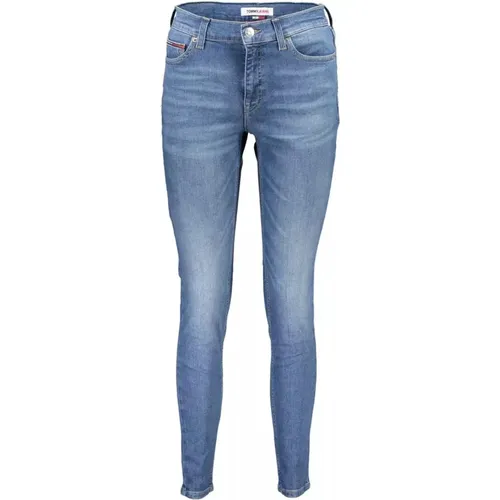 Hellblaue Skinny Jeans mit 5-Pocket-Design , Damen, Größe: W25 L30 - Tommy Hilfiger - Modalova