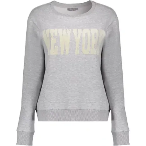 New York Brustprint Casual Pullover - Geisha - Modalova