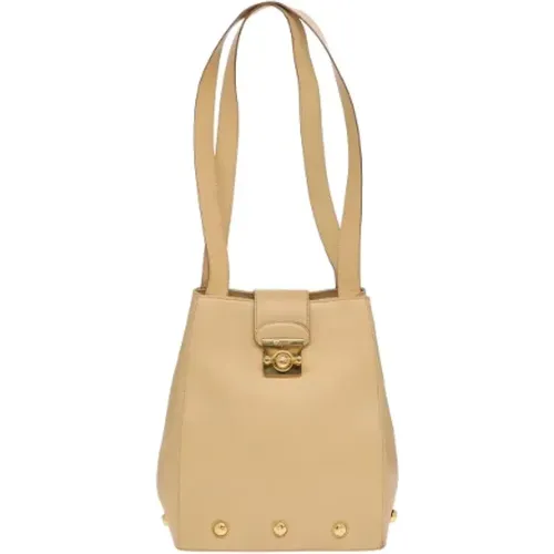 Pre-owned Leather shoulder-bags , female, Sizes: ONE SIZE - Salvatore Ferragamo Pre-owned - Modalova