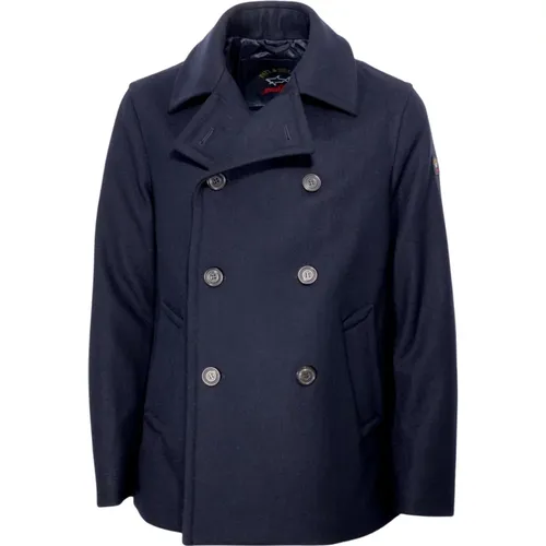 Double-breasted Men`s Wool Coat 13312298 , male, Sizes: L - PAUL & SHARK - Modalova