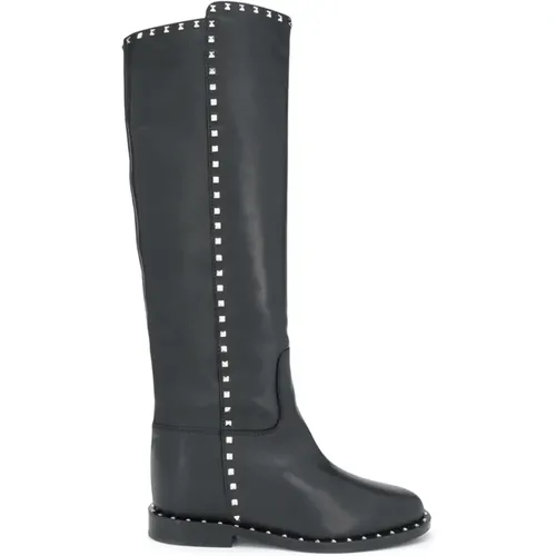 High Boots , female, Sizes: 5 UK, 4 1/2 UK, 4 UK, 2 UK, 5 1/2 UK, 3 UK, 7 UK, 9 UK, 3 1/2 UK, 6 UK - Via Roma 15 - Modalova