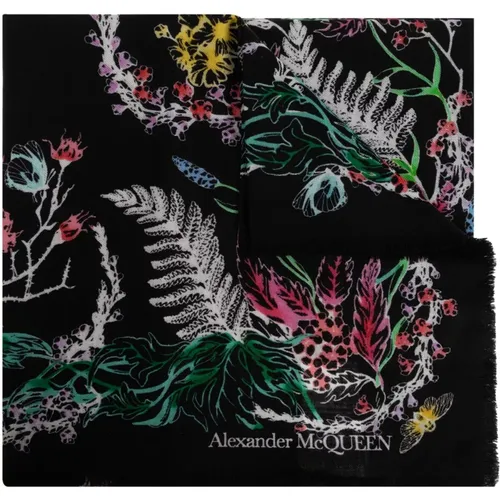 Schal mit dekorativem Druck - alexander mcqueen - Modalova