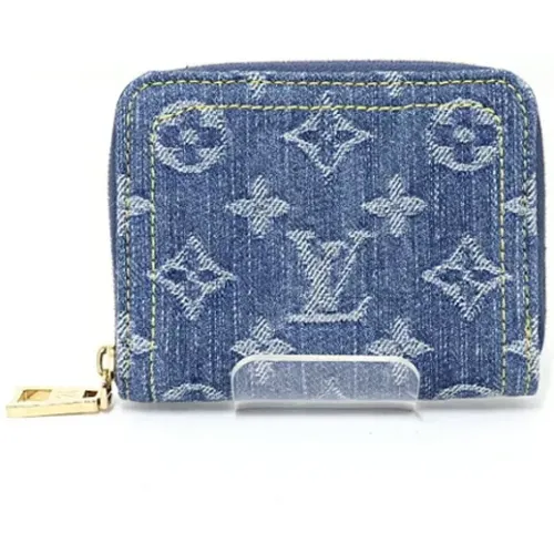 Pre-owned Denim wallets , female, Sizes: ONE SIZE - Louis Vuitton Vintage - Modalova