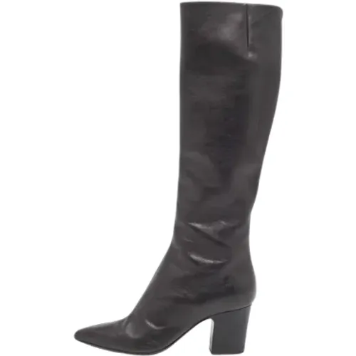 Pre-owned Leather boots , female, Sizes: 4 UK - Giuseppe Zanotti Pre-owned - Modalova