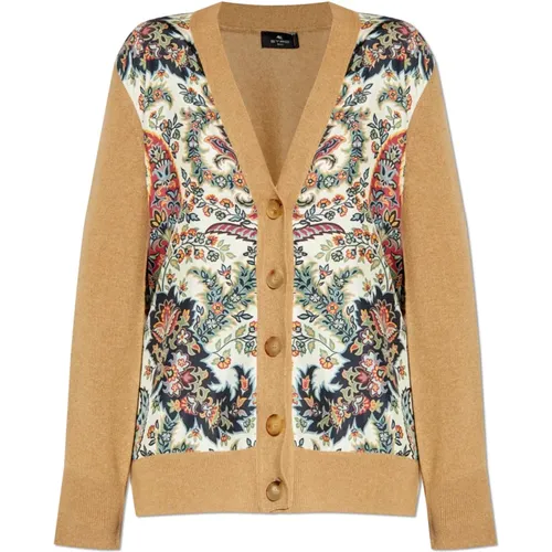 Cardigan from mixed materials , female, Sizes: 2XS, XS, S - ETRO - Modalova