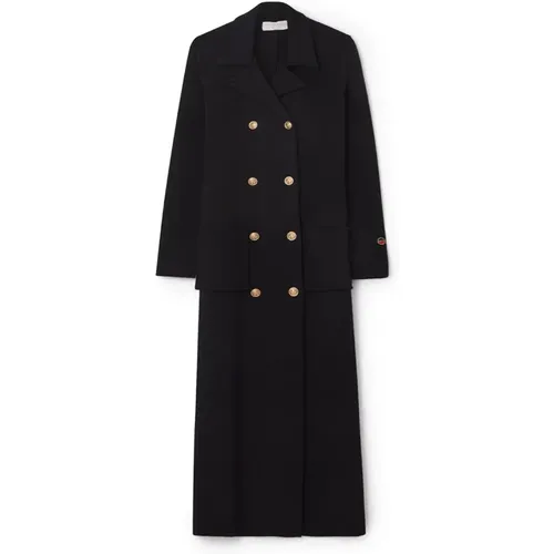 Elegant Wool Coat , female, Sizes: M, S - Busnel - Modalova