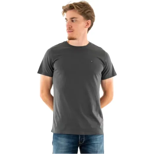 T-Shirt mit gesticktem Logo , Herren, Größe: 2XL - Tommy Jeans - Modalova