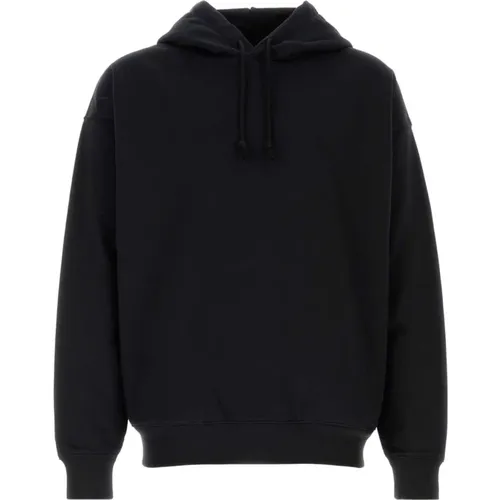 Schwarzer Baumwollmisch-Sweatshirt , Herren, Größe: L - Y-3 - Modalova