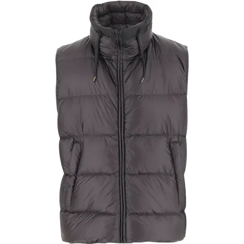 Schwarze Nylon Daunenjacke , Herren, Größe: 2XL - Ten C - Modalova