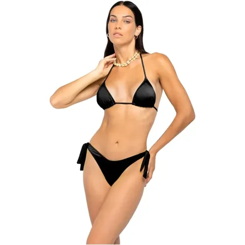Glänzender Farbwechsel Triangel Bikini Set , Damen, Größe: M/L - 4Giveness - Modalova
