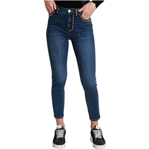 Cross Skinny Jeans , female, Sizes: W28, W27, W26 - pinko - Modalova
