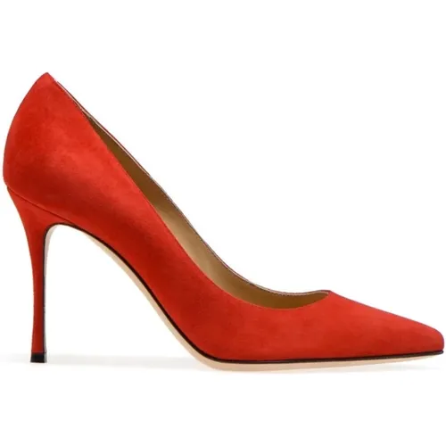 Suede Pumps, 8cm Heels , female, Sizes: 4 UK - Sergio Rossi - Modalova