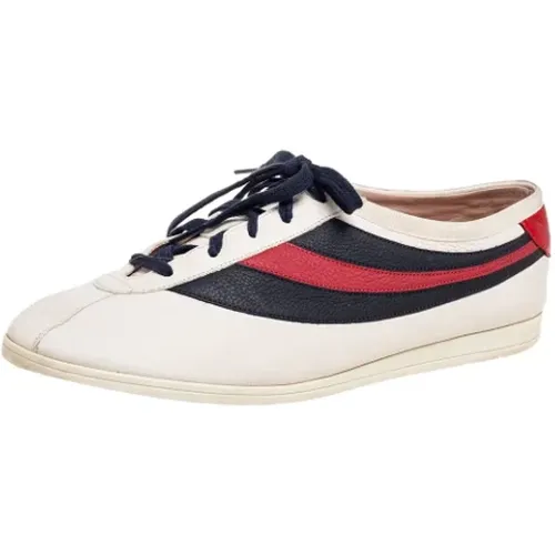 Pre-owned Leather sneakers , female, Sizes: 11 UK - Gucci Vintage - Modalova