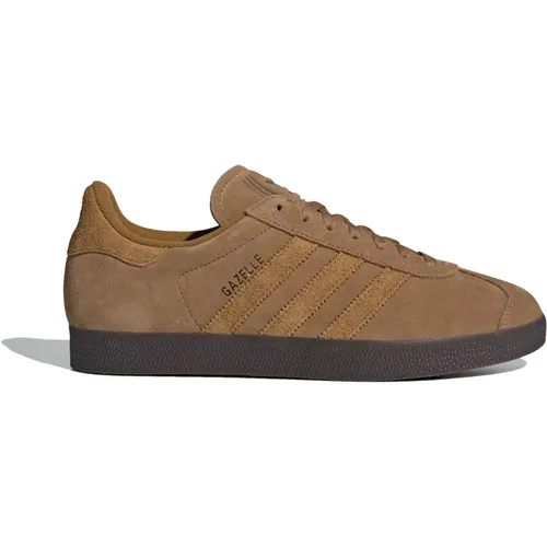 Klassische Gazelle Indoor Sneakers Braun Wüste , Herren, Größe: 46 EU - Adidas - Modalova