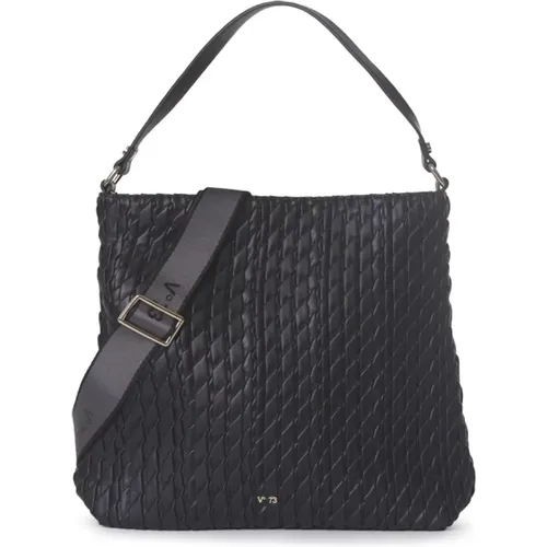 Quilted Shoulder Bag with Gold Details , female, Sizes: ONE SIZE - V73 - Modalova