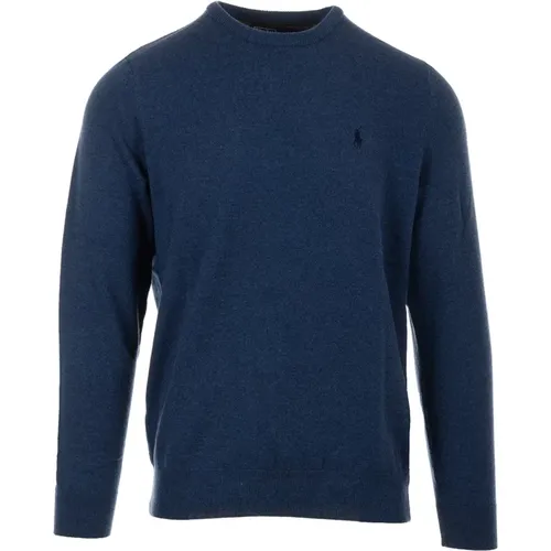 Blaue Pullover , Herren, Größe: S - Ralph Lauren - Modalova