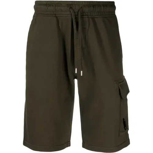 Utility Shorts in Light Fleece , male, Sizes: M - C.P. Company - Modalova