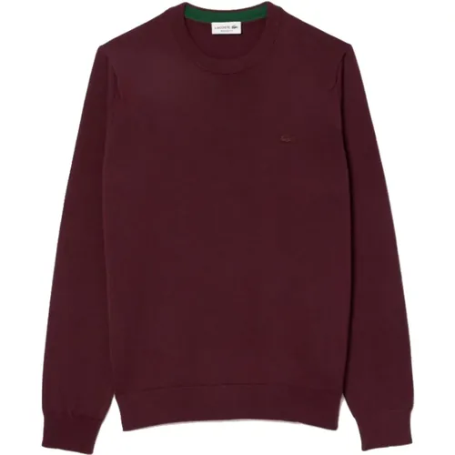 Merino Wool Round Neck Pullover , male, Sizes: M, 3XL, S, 2XL, L, XL - Lacoste - Modalova