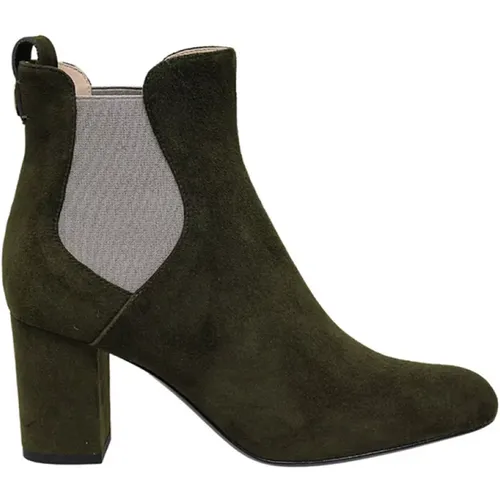 Khaki Wildleder Stiefelette , Damen, Größe: 36 EU - Ines De La Fressange Paris - Modalova