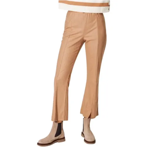 Cashmere Cropped Trousers , female, Sizes: M, S - Liviana Conti - Modalova